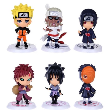 Boneco Action Figure 7 cm Naruto Shippuden Sasuke Itachi Gaara Killer Bee Tobi - Valor Unitário - Pronta Entrega!