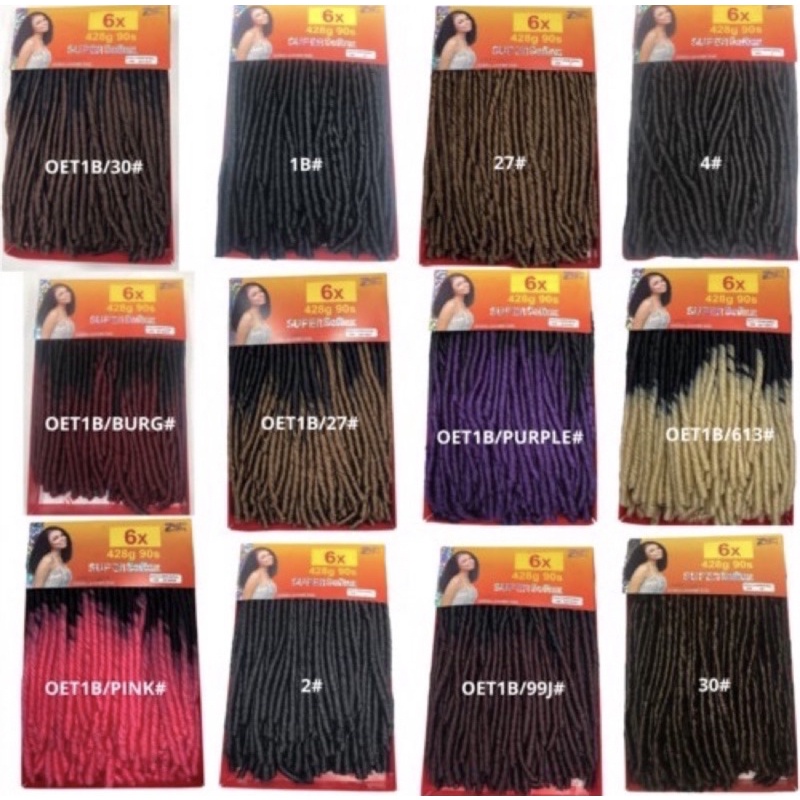 CABELO SINTÉTICO NINA SUPER SOFTEX 6X 428g Cores variadas