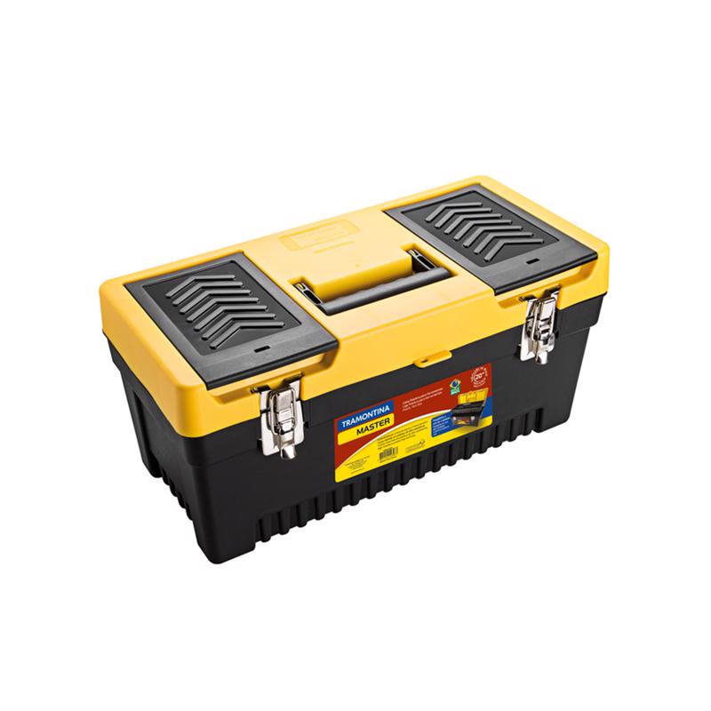Caixa Plástica Para Ferramentas 20'' com Bandeja - Tramontina em Oferta na Shopee