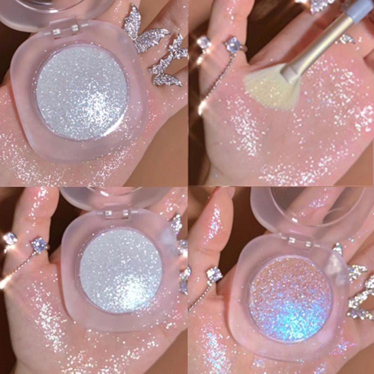 Maquiagem/Iluminador/Nude Com Glitter/4 Cores De Diamante Galaxy Destaque