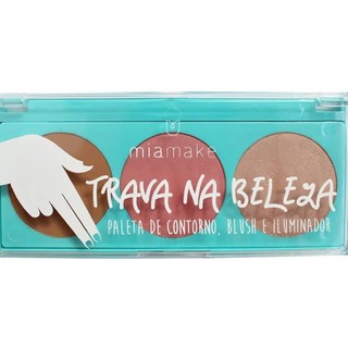 Paleta Trava Na Beleza - Contorno, Blush E Iluminador - 1 mês para vencimento