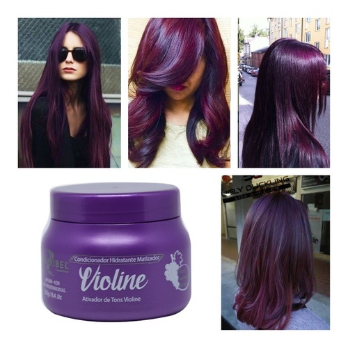 Máscara Matizadora Violine 250g Cabelo Roxo Mairibel