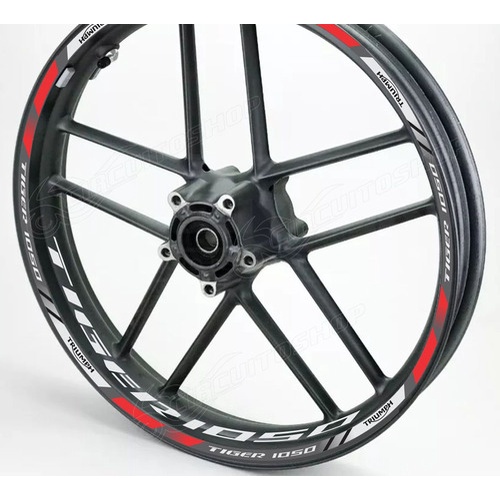 Friso + Adesivo Refletivo D10 Roda Moto Triumph Tiger 1050