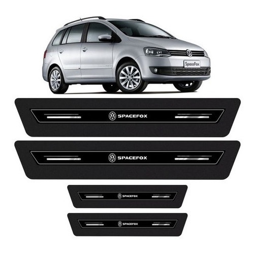 Soleira Protetora Porta Premium Spacefox 2007 Á 2016- Preto em Oferta na Shopee