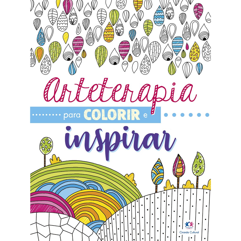 Livro Para Colorir Arteterapia Colorir E Inspirar 48 Páginas Relaxante