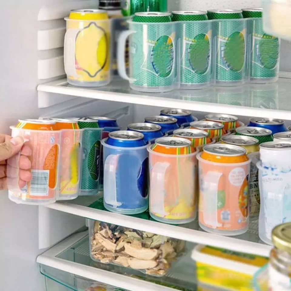 Porta Latas Para Armazenamento De Bebidas Organizador Geladeira