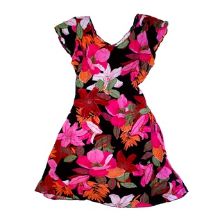 vestido plus size viscose estampado com manga soltinho