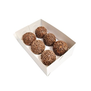 10 Caixa Premium para 6 doces / Caixa Papel 6 Doces / Caixa kraft para 6 Brigadeiros / Caixa para 6 Brigadeiros Gourmet