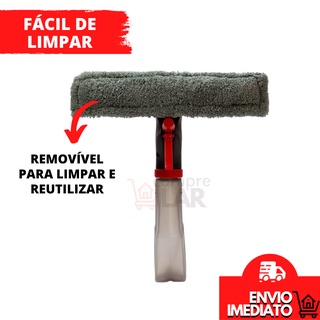 Rodo Limpa Vidro Espelho Janela Box 3 Em 1 Borrifa Limpa E Seca Spray ...