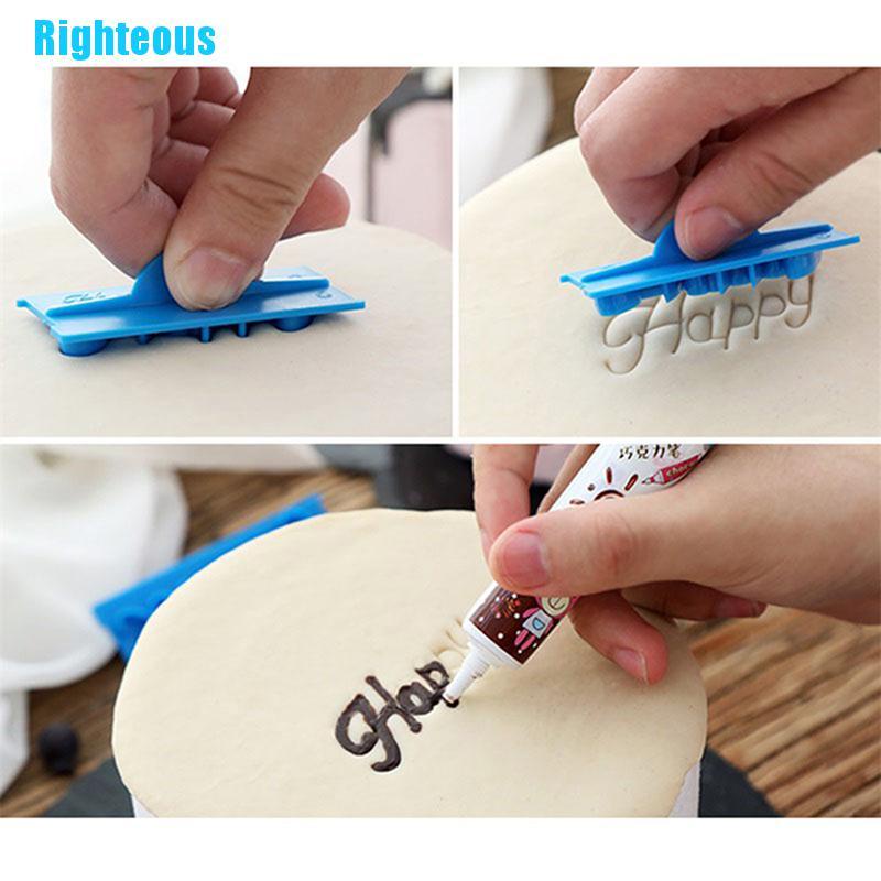 6 Peças / Conjunto Moldes De Letras De Plástico Happy Birthday Best Wishes / Decoração De Confeitaria em Oferta na Shopee