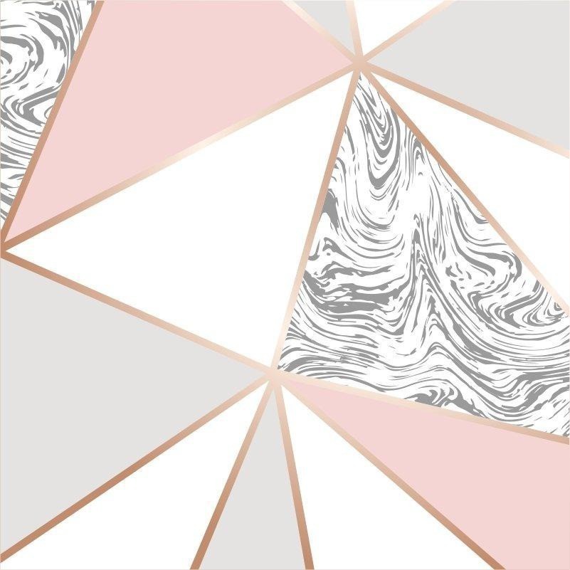 Papel De Parede Zara Mármore Rose Gold Auto Colante 1mx50cm