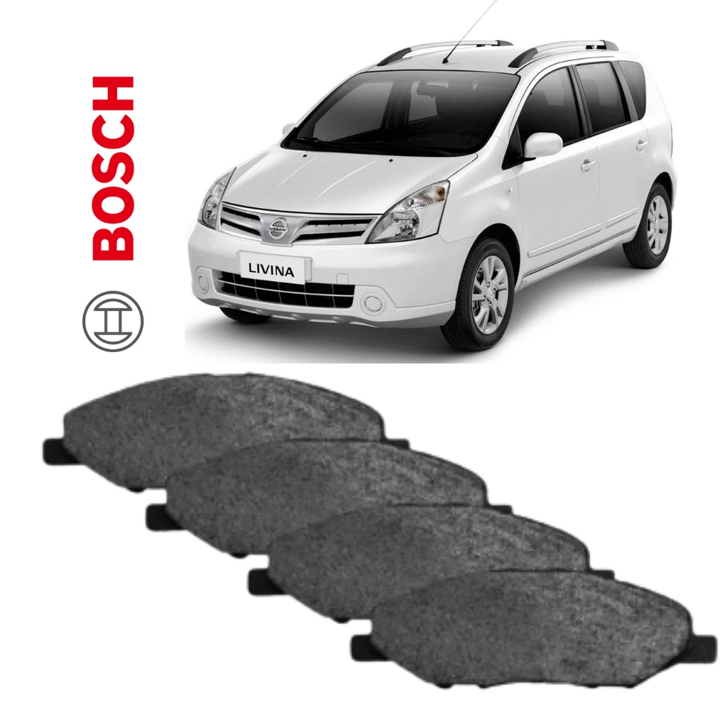 Jogo Pastilha Freio Dianteira Original Bosch Nissan Livina Tiida Grand Livina PROMOÇÃO