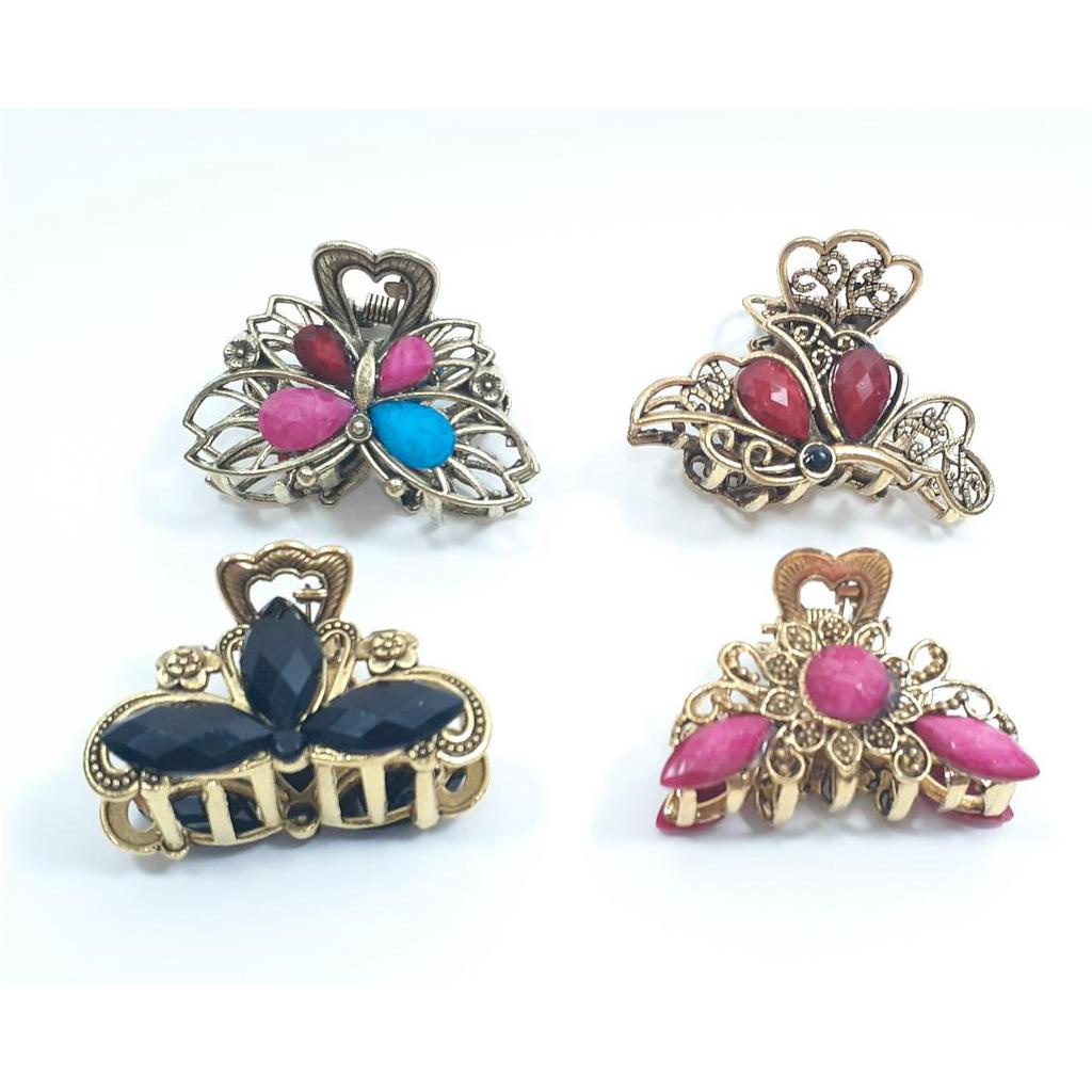 Piranha Presilha De Cabelo Com Strass Média Atacado 12 Peças em Oferta na Shopee