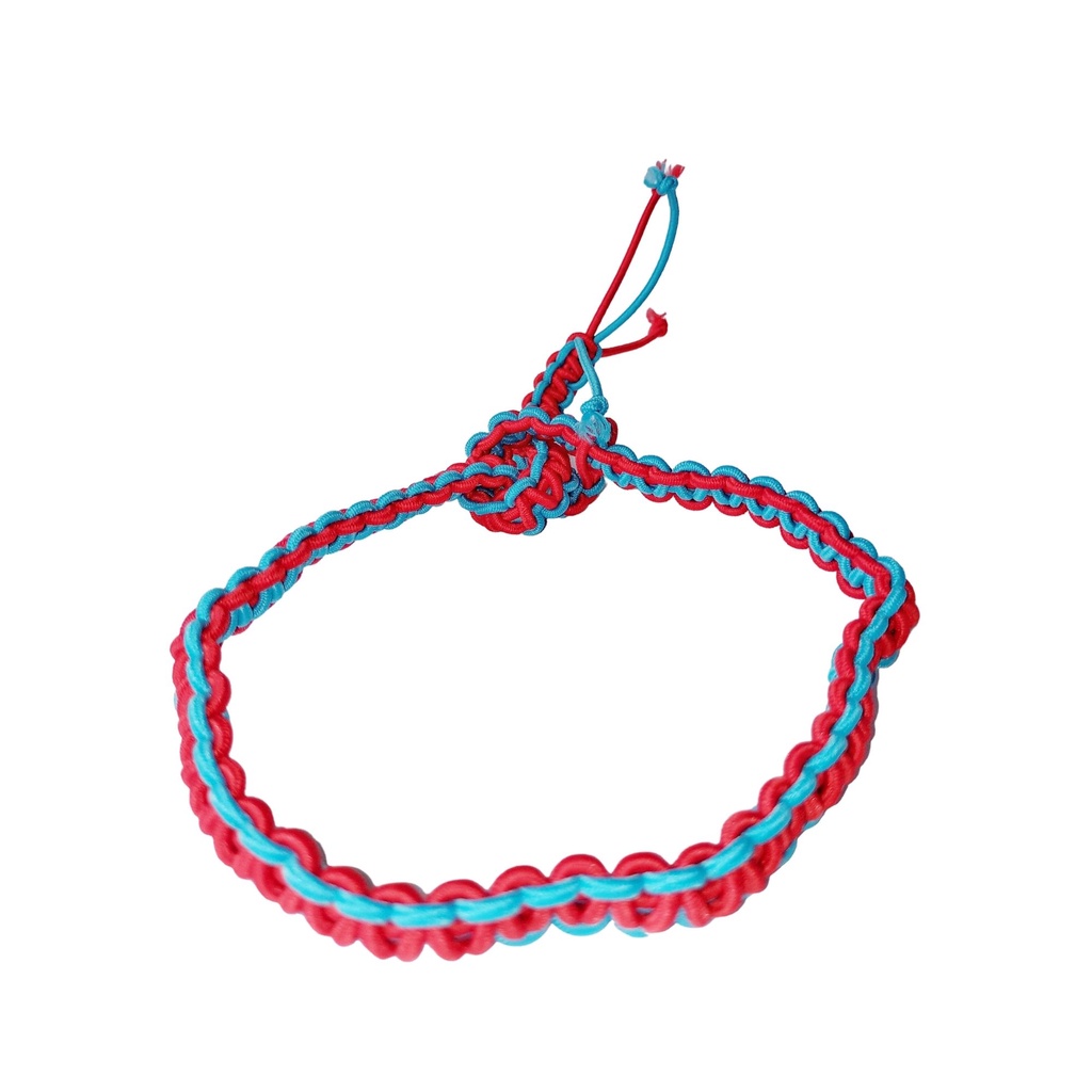 KRUANG PRAJIED VERMELHO COM AZUL CLARO MUAY THAI