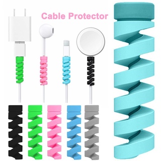 1Pcs Cabo Espiral Protetor De Linha De Dados Do Telefone Bobbin De Silicone Carregador Saver Capa Fio Portátil em Oferta na Shopee