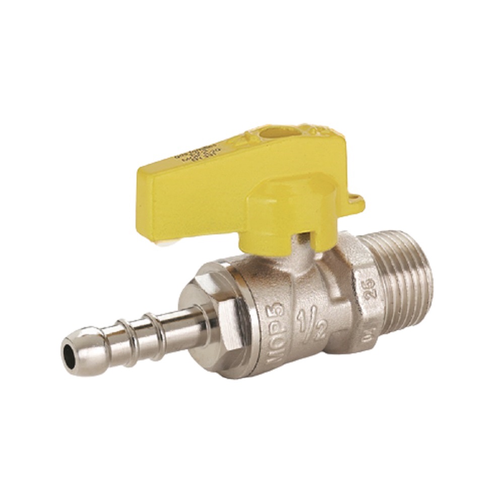 Válvula Esfera Reta Mang Glp 1/2(m)x3/8 Bm Norm-gás Emmeti