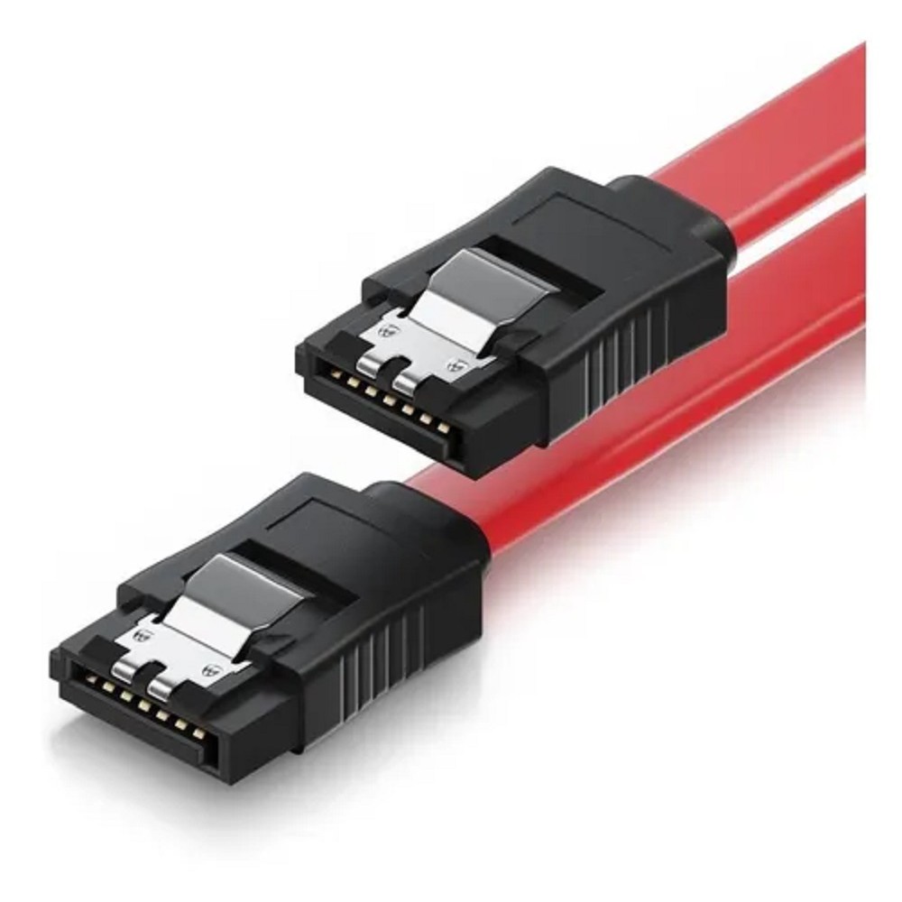 4x Cabo De Dados Sata I 1,5gb/s E Sata li 3gb/s + Trava 40 cm