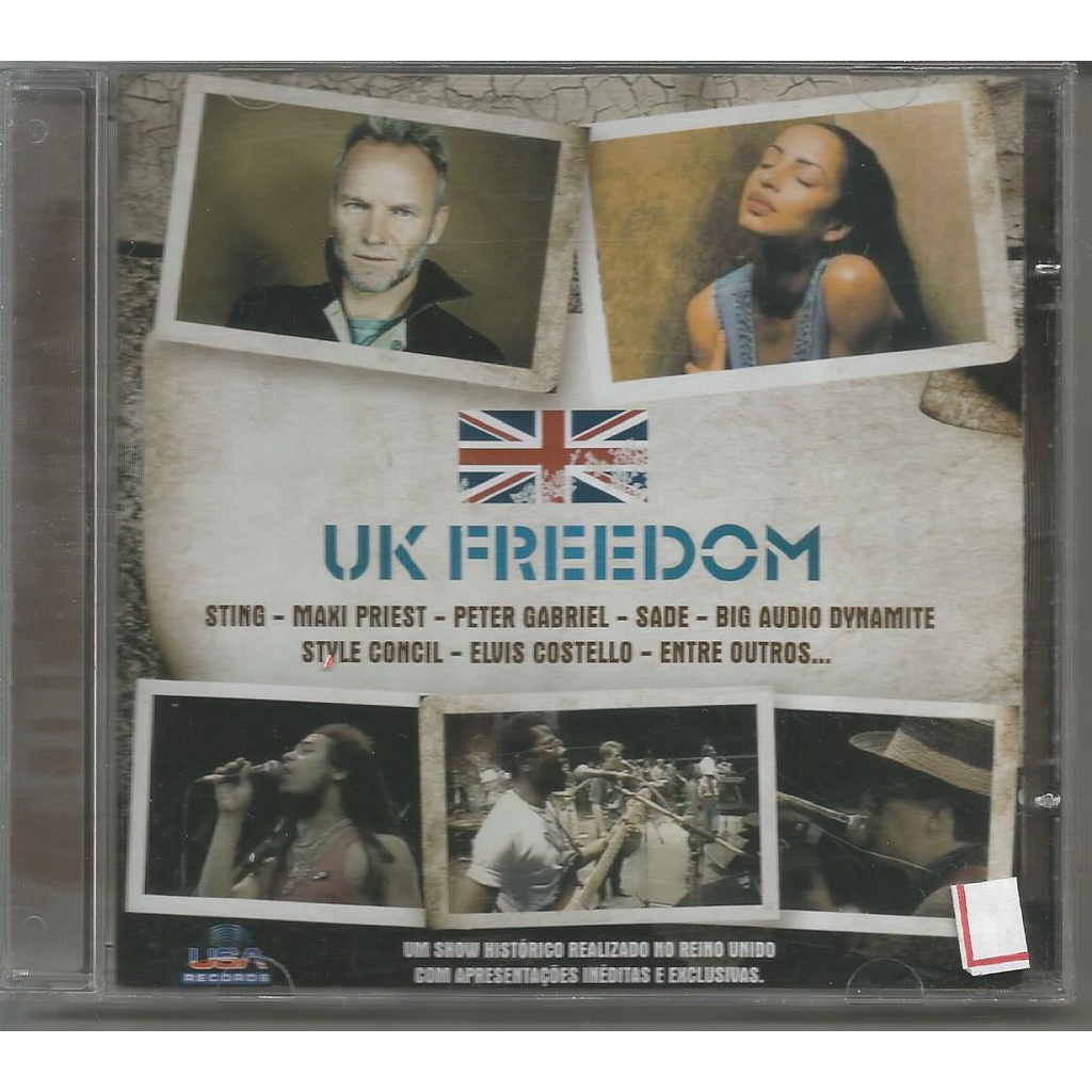 Uk Freedom - Sting - Maxi Priest - CD - Tenho + 2.000 Cd's