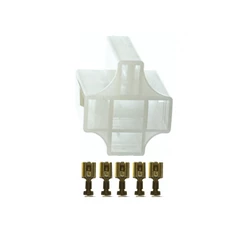 CONJUNTO CONECTOR 5 VIAS COM TERMINAL - P/ RELE 4 E 5 PINOS