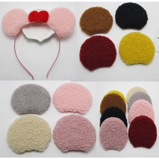 Aplique Almofadado Para Tiara Orelha De Urso 6cm Com 2 Unidades