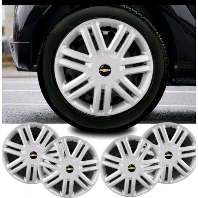 Jogo de calotas aro 13 GM Astra Celta corsa classic Chevrolet com ou sem emblemas em Oferta na Shopee