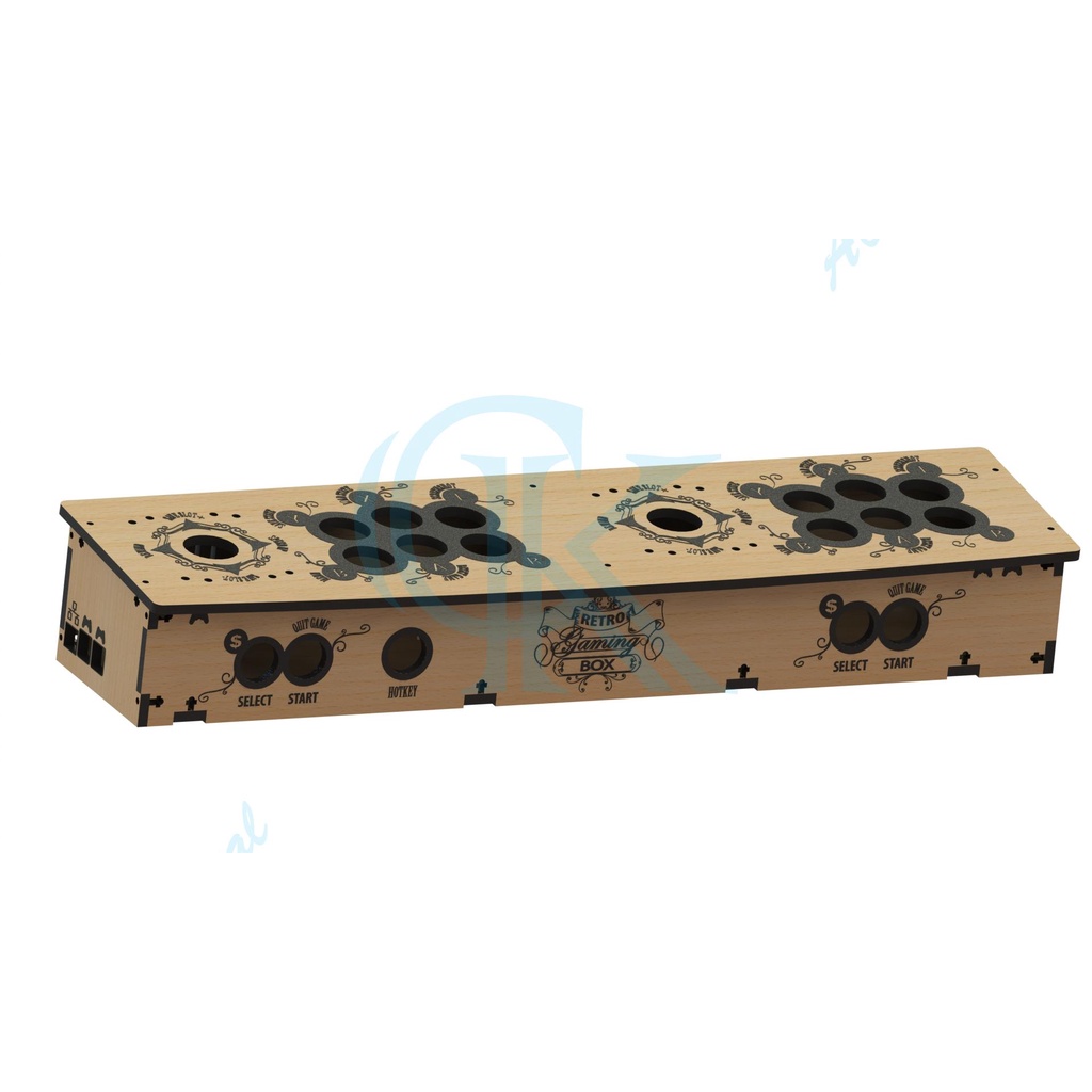 Caixa Arcade Retro Para Raspberry Pi3 2players