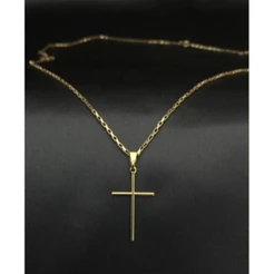 Corrente Masculina, Cordão Masculino, Colar, Presente Pai, Moeda Antiga Banhada Ouro com Pingente