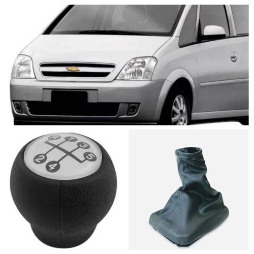 Bola Manopla + Coifa Cinza Meriva 2003 04 05 2006 07 08 2009