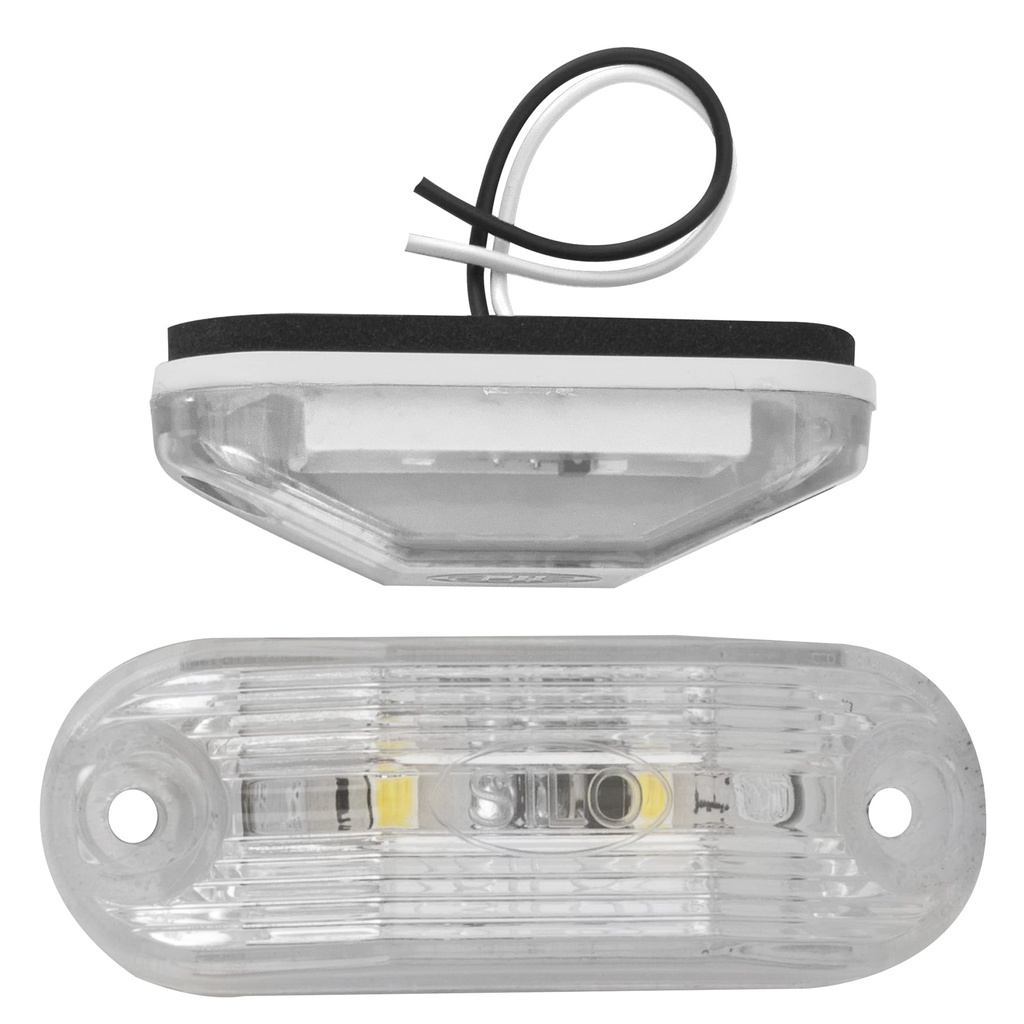 Lanterna Traseira Delimitadora Teto Placa LED CR 12V Ônibus Busscar / Induscar / Mascarello / Caminhão / Van