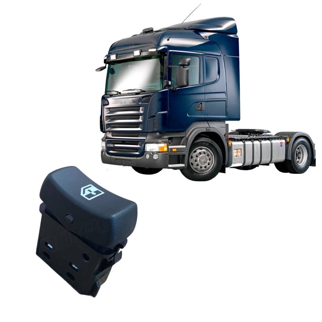 Botão Interruptor Vidro Elétrico Porta Compatível com Scania S5 Série 5 PGR