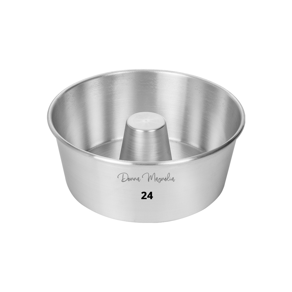 Forma Assadeira Redonda Bolo PUDIM C / TUBO N 24 Alumínio - D60 em Oferta na Shopee