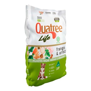 Ração Quatree Life Cães Filhotes Raças Médias e Grandes Frango e Arroz - 15kg em Oferta na Shopee