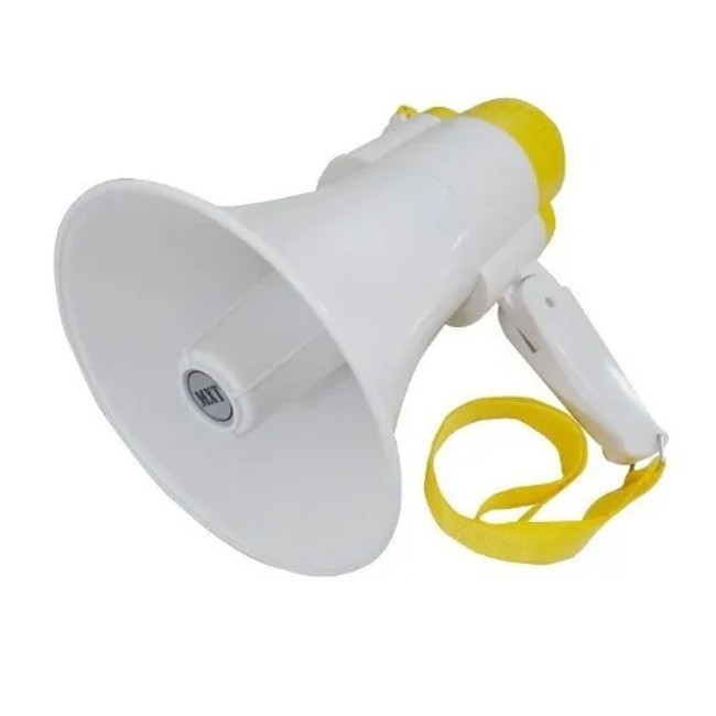 Megafone De Mão Função Sirene Memória, Música E Gravação 35w