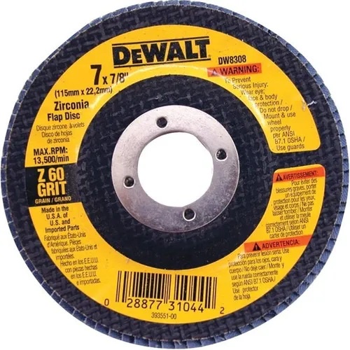 Disco Flap 7'' (177,8mm) - G120/G36-40/ G60/ G80 / Dewalt C/ 05 Unidades em Oferta na Shopee