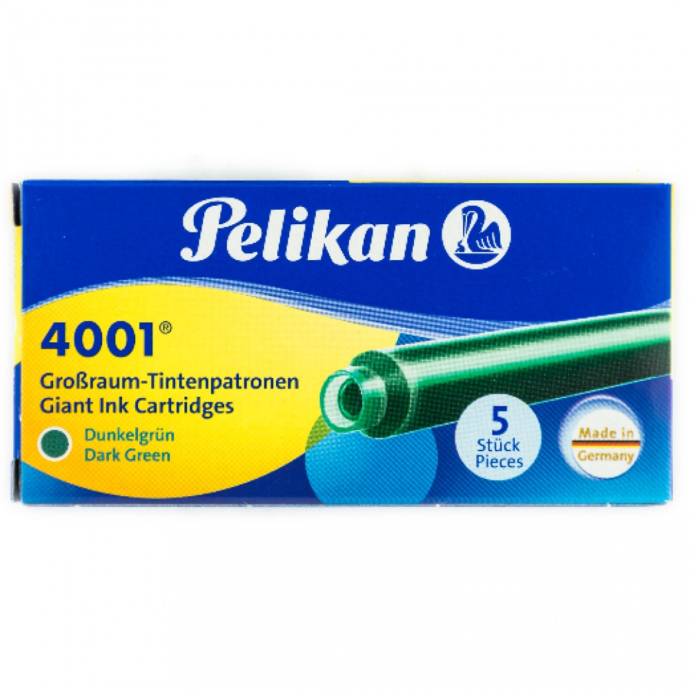Cartucho para Caneta Tinteiro Pelikan 4001 GTP/5 Verde Escuro