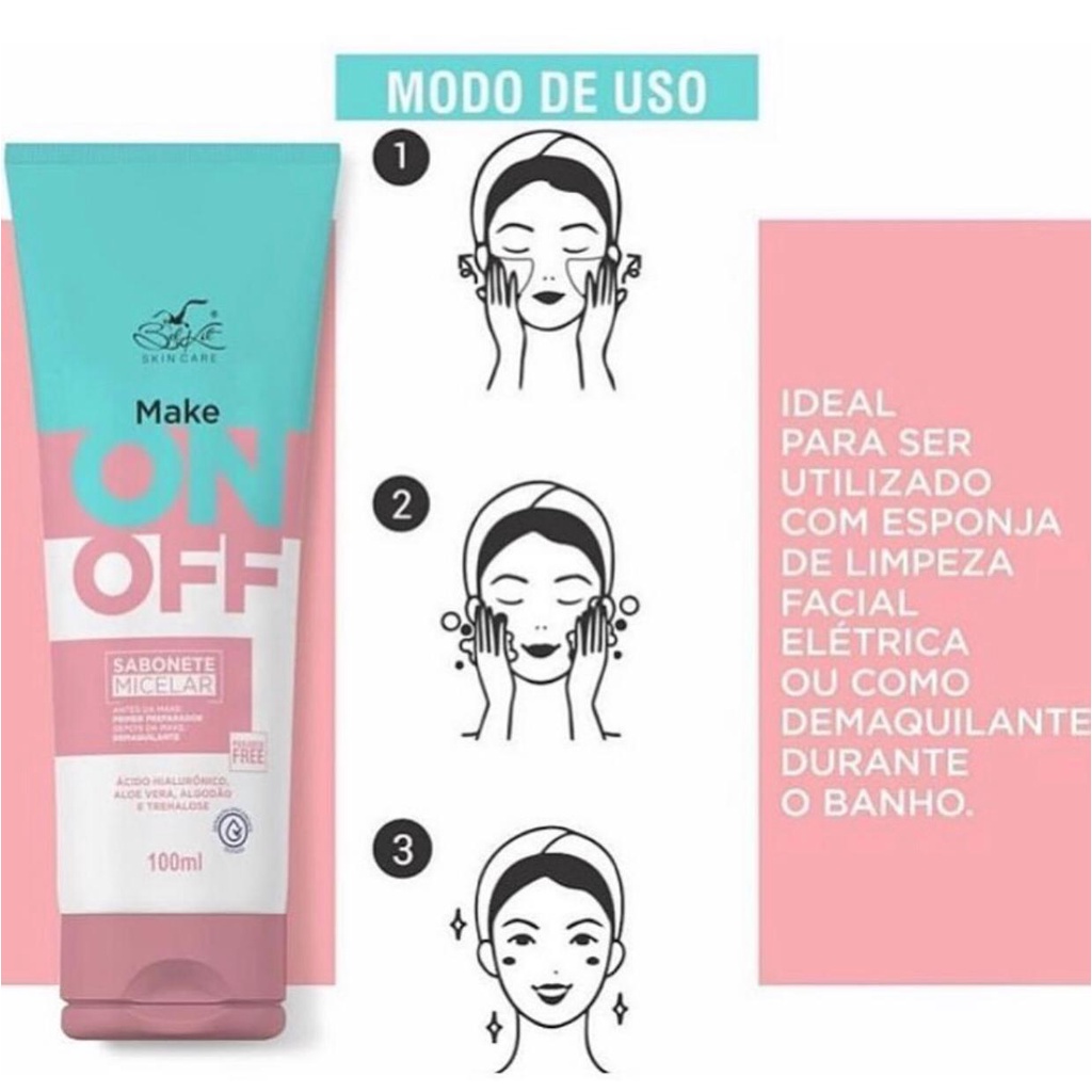 Sabonete Micelar Make On Off Bel Kit Shopee Brasil