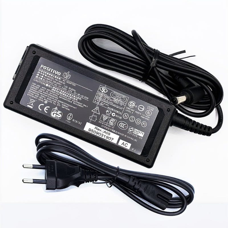 Fonte Carregador compatível com Positivo 19v 3,42a Master N50, Mobile R46, Premium 750