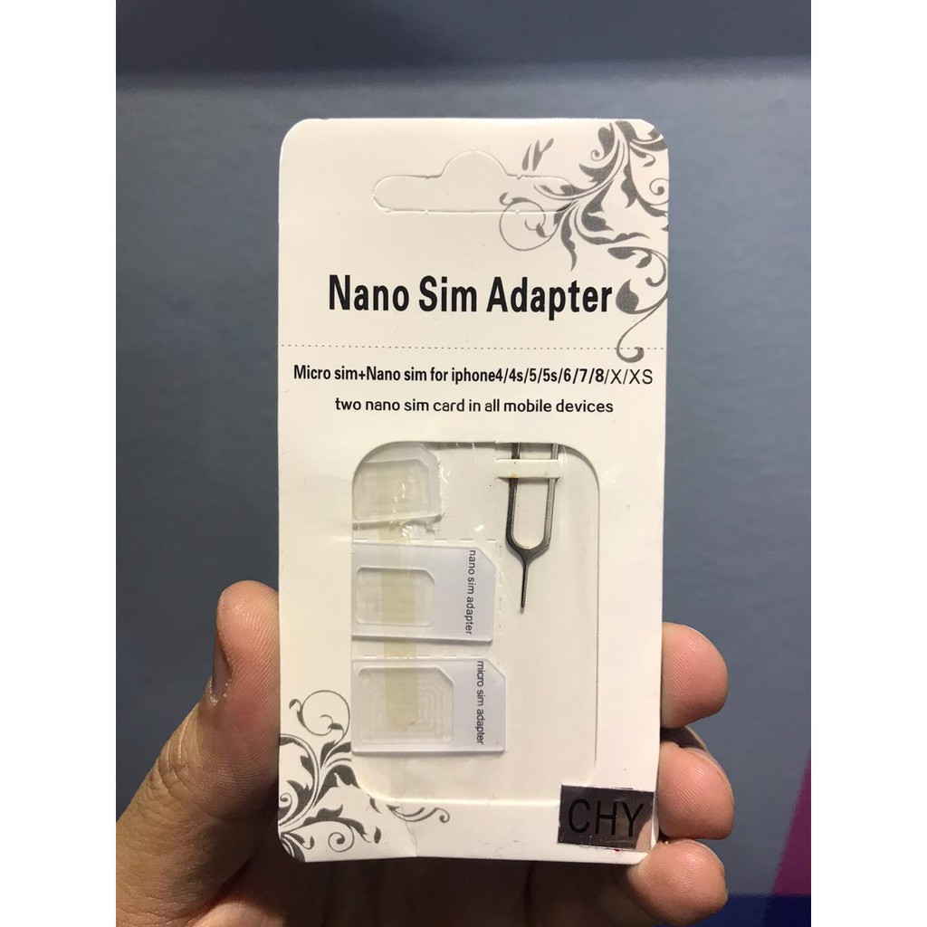 Kit Adaptador de Chip Sim Card + Pino Agulha Ejetor Extrator de Chip para Celular Universal