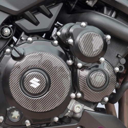 Protetor Adesivo Motor Relevo 3d Carbo Moto Suzuki Gsx S 750