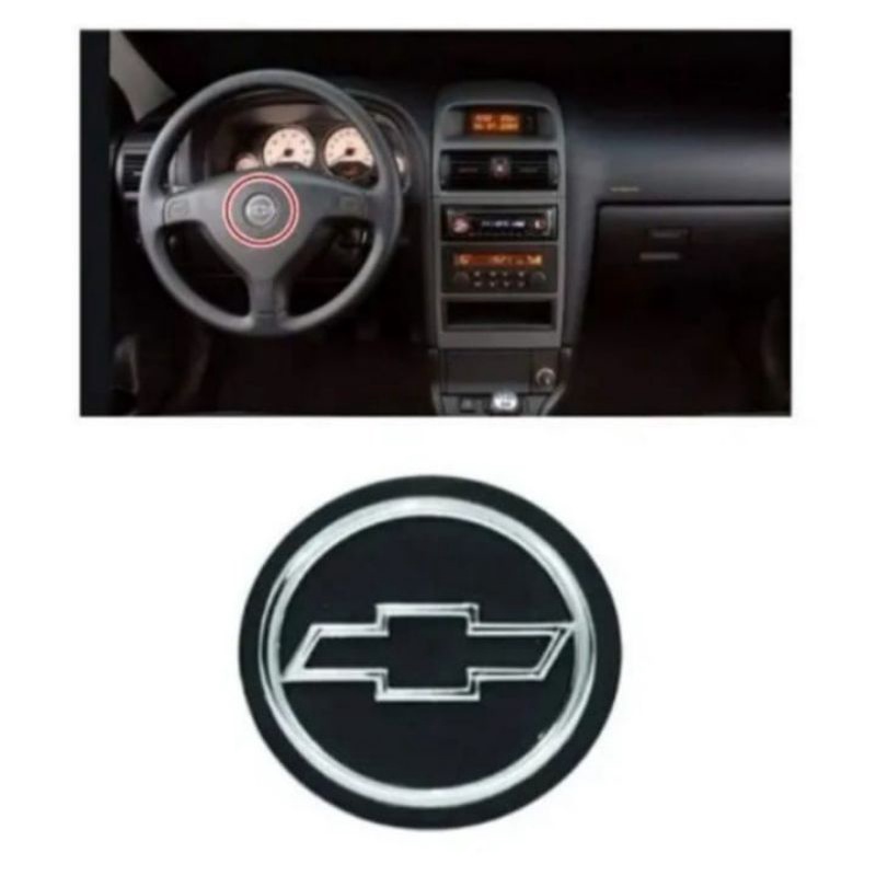 emblema do volante botão buzina linha Chevrolet Corsa Zafira astra ano 2001 até 2011