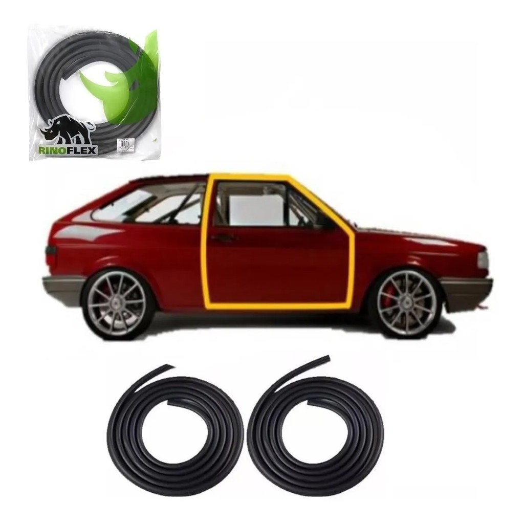 Par Borrachas Porta Lateral Gol 88 A 94 Voyage Apollo S Aba em Oferta na Shopee