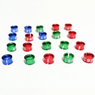 10 anéis de pé abertos Lovebird 4 mm / 4.7 mm / 5 mm / 6 mm / 7 mm / 8 mm Cacatua pequeno papagaio pássaro anéis de pé, 