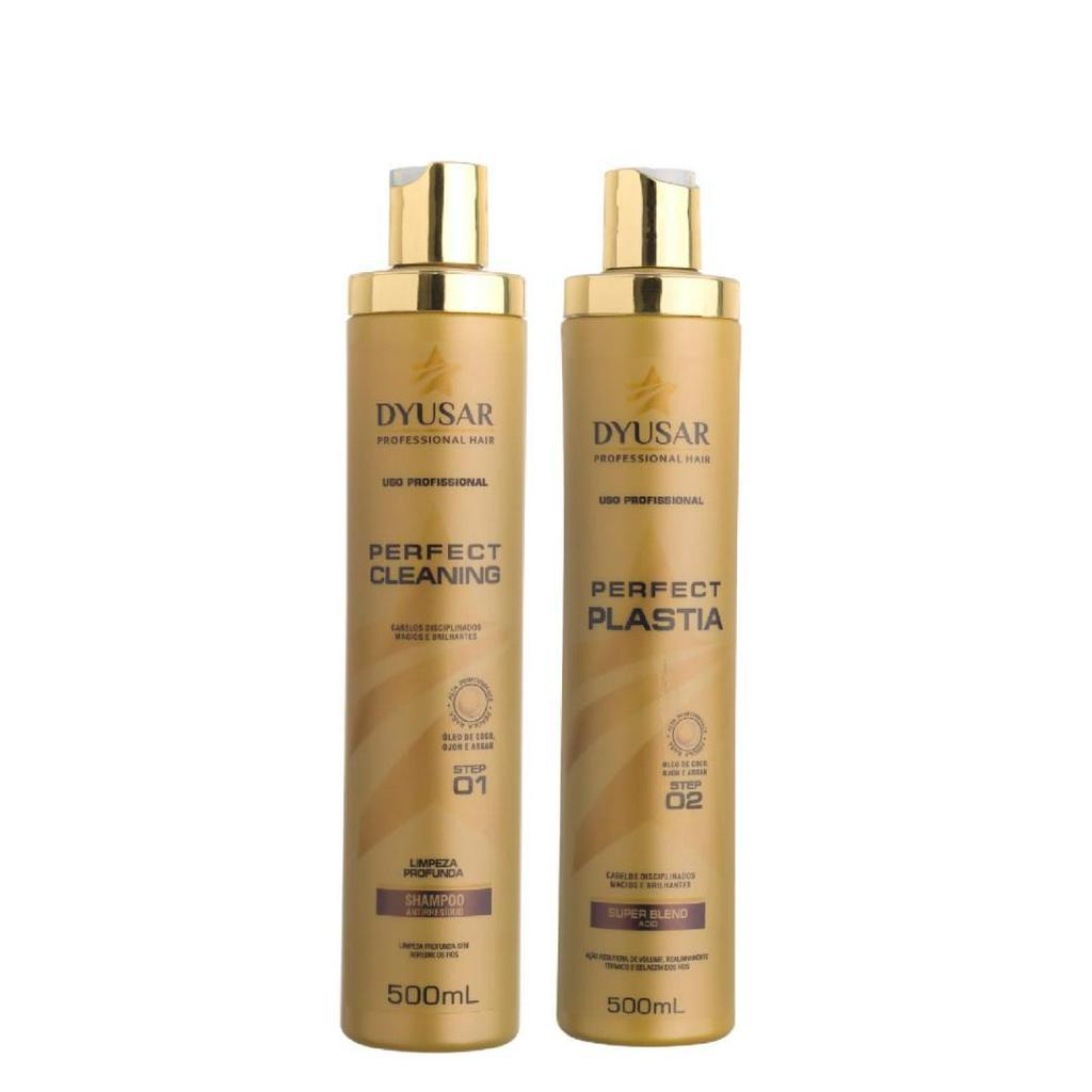 Kit Escova Progressiva Sem Formol Profissional  Perfect Plastia DYUSAR 500 ml
