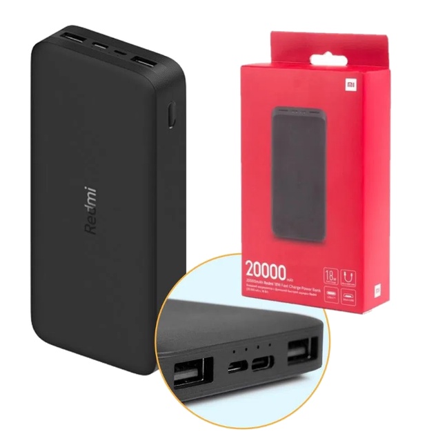 Carregador Portátil Xiaomi ORIGINAL 20000mah Quick Charge 3.0 Turbo