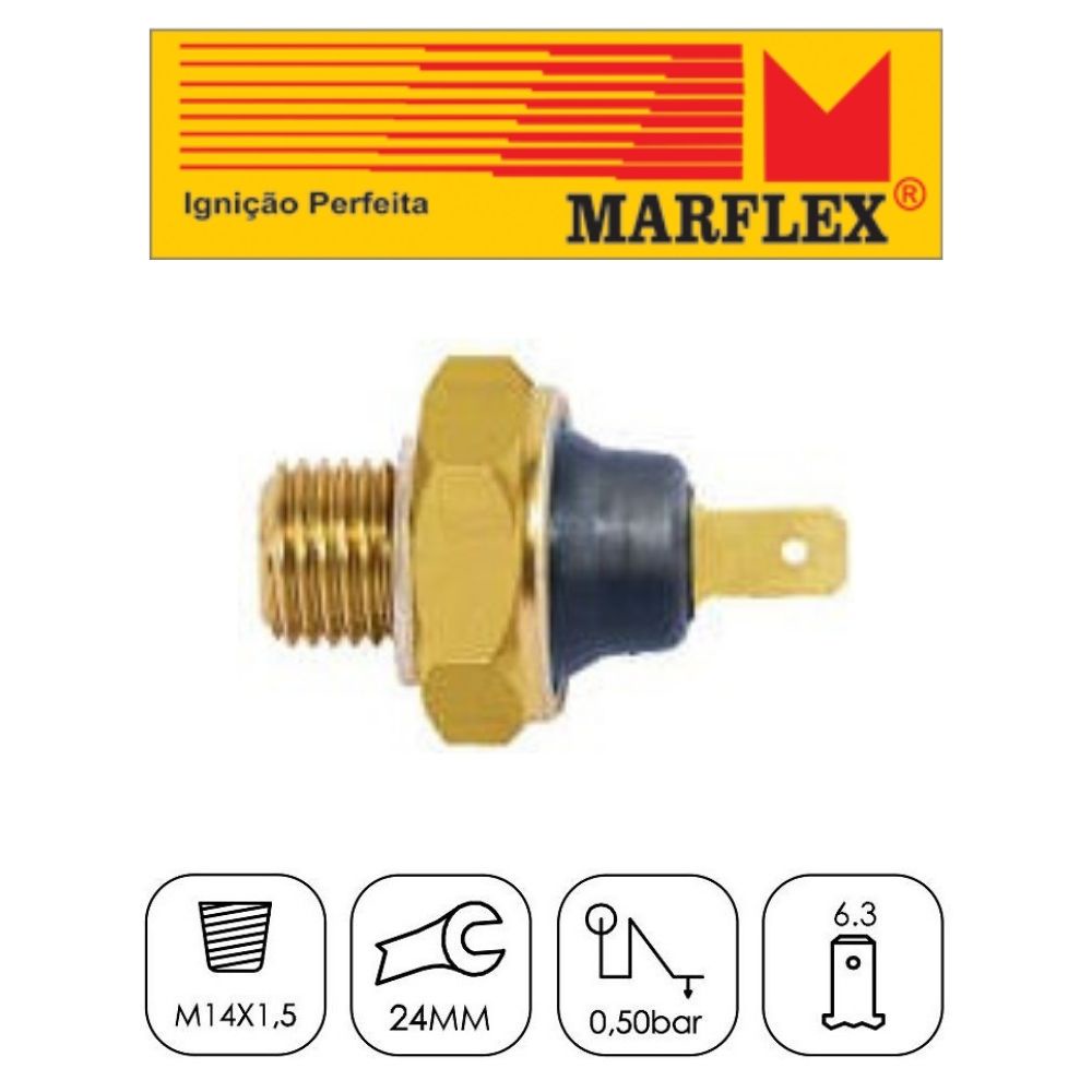 Interruptor Pressão Óleo Gm Chevette Chevy Marajo Monza Kadett Ipanema S10 Blazer