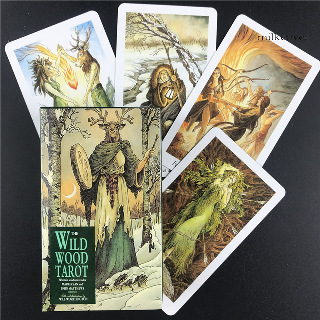Nlight The Wildwood Tarot Wherein Wisdom Resides Card Book Tarot Cards,Tarot Cards Deck,Adults Cards Game Guidance 78 Cards/Set 