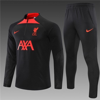 22-23 Liverpool Outono Inverno Meio Zíper Traje De Treino De Futebol E Rápida Secagem Manga Longa