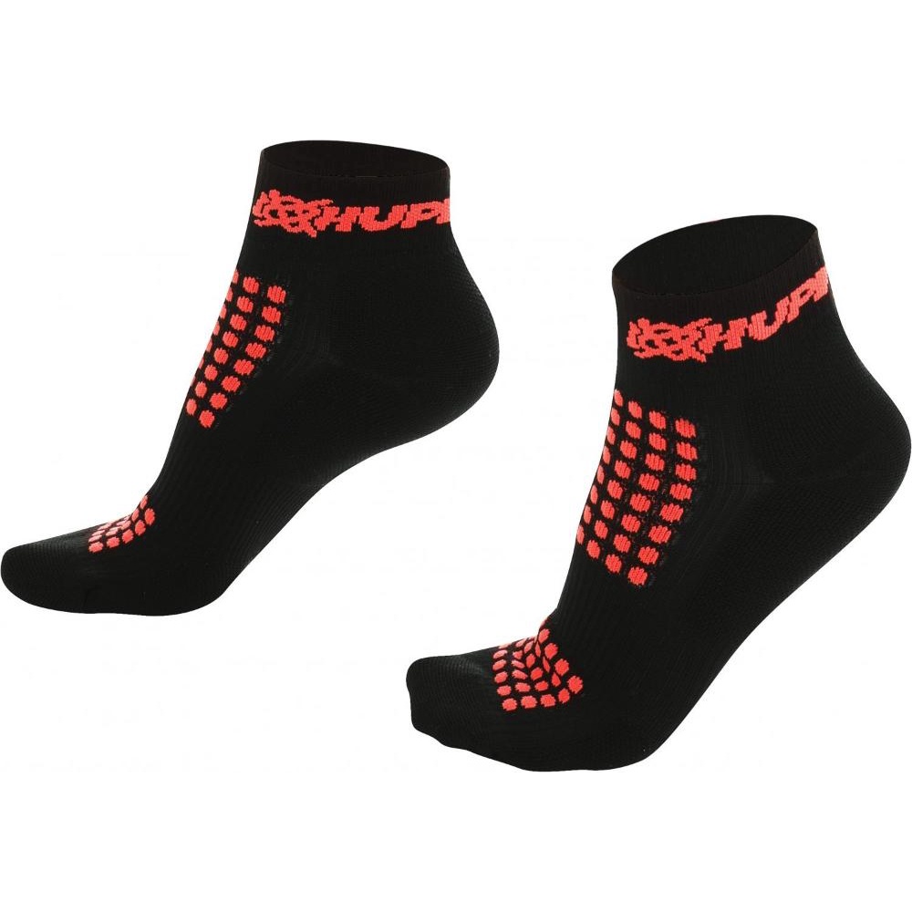 Meia Curta para Corrida HUPI - Running Pro Preto/Laranja em Oferta na Shopee