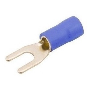 100 X Terminal Garfo/forquilha Isolado M4 1,5 A 2,5mm²