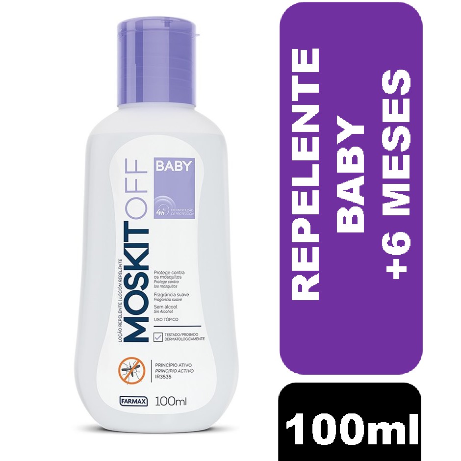 Repelente Moskit Off Loção Baby +6 meses 100ML